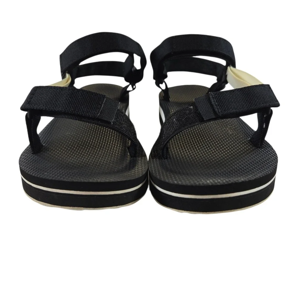 Teva Midform Universal Black White Platform Sandals 1090969 Womens 8